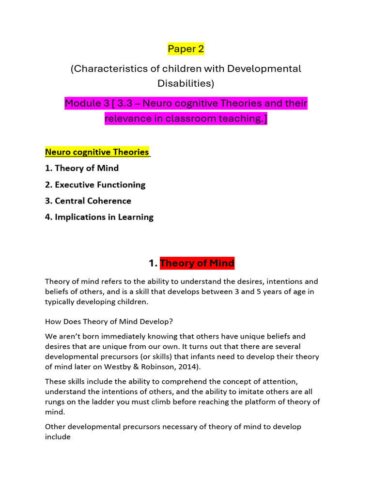 Paper 2 (3.3) Module 3 Notes | PDF