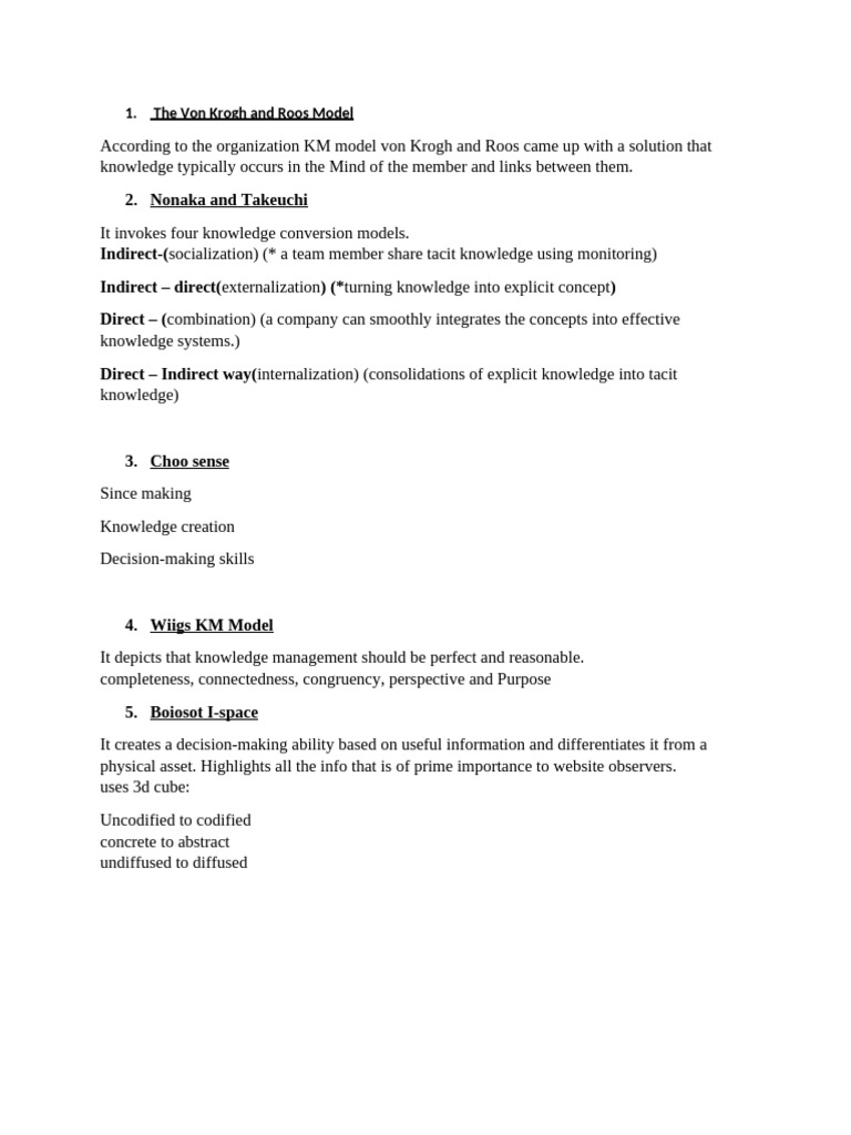 The Von Krogh and Roos Model | PDF