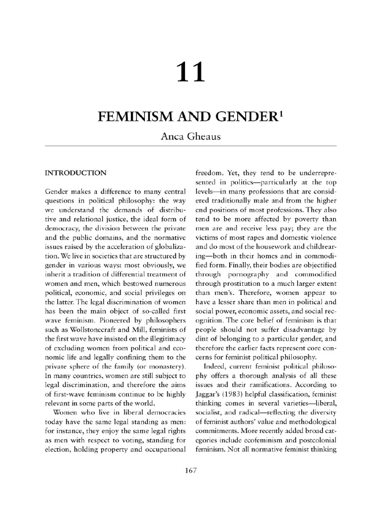 Feminism and gender | PDF