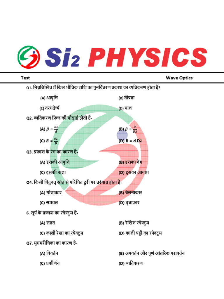 Wave Opitcs Hm. Test | PDF