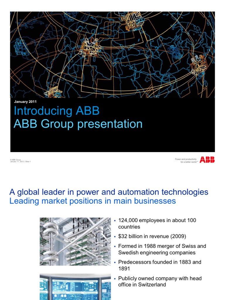 Abb Group Presentation - January 2011 | PDF | Electrical Grid | Automation