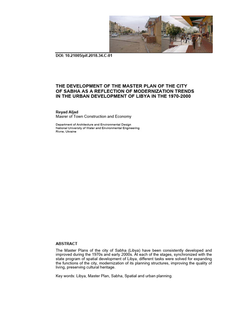 The Development of The Master Plan | PDF