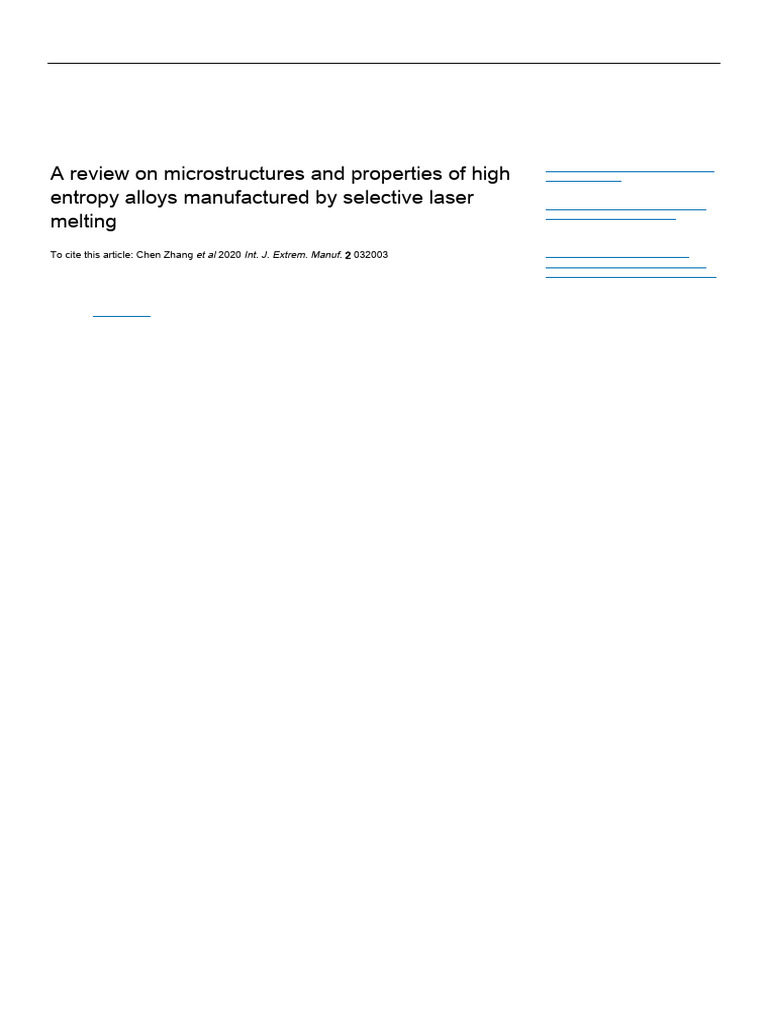 A Review On Microstructures and Properties of High Entropy Alloys ...