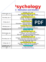 AP Psychology Unit 8 Assignments