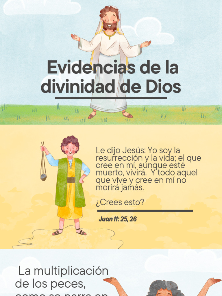 Evidencias de La Divinidad de Dios. | PDF