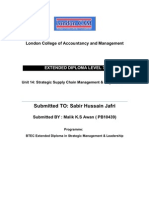 U-14 Strategic Supply Chain Management and Logistics