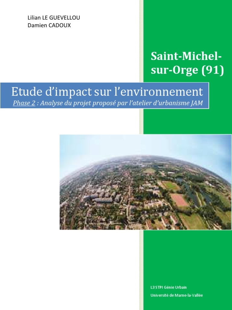 Etude D'impact Sur L'environnement Licence 3 2007 | PDF | Composé ...