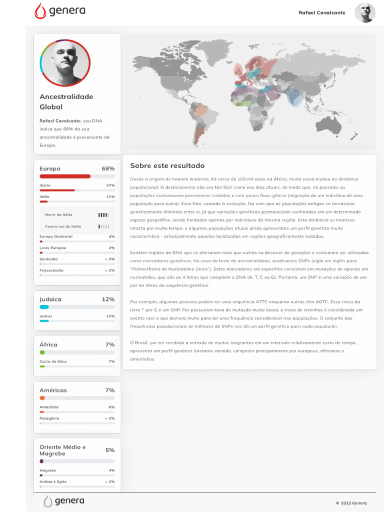Genera Ancestralidade Global (Versão 1) | PDF