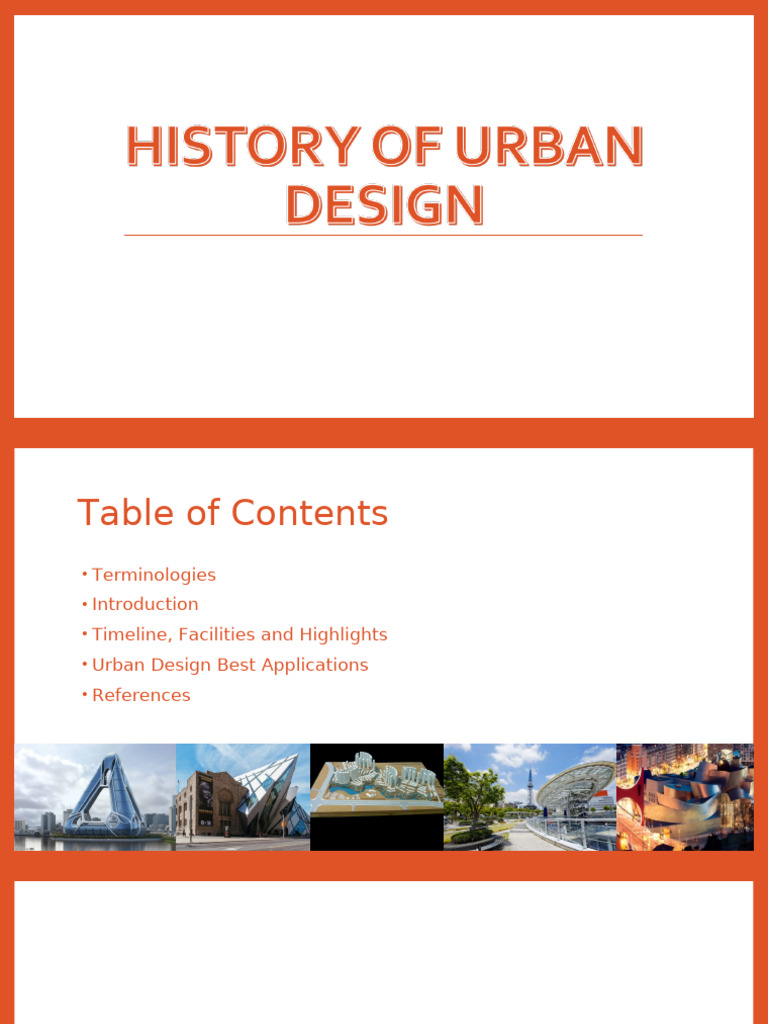 History of Urban Design (Terminologies) | PDF