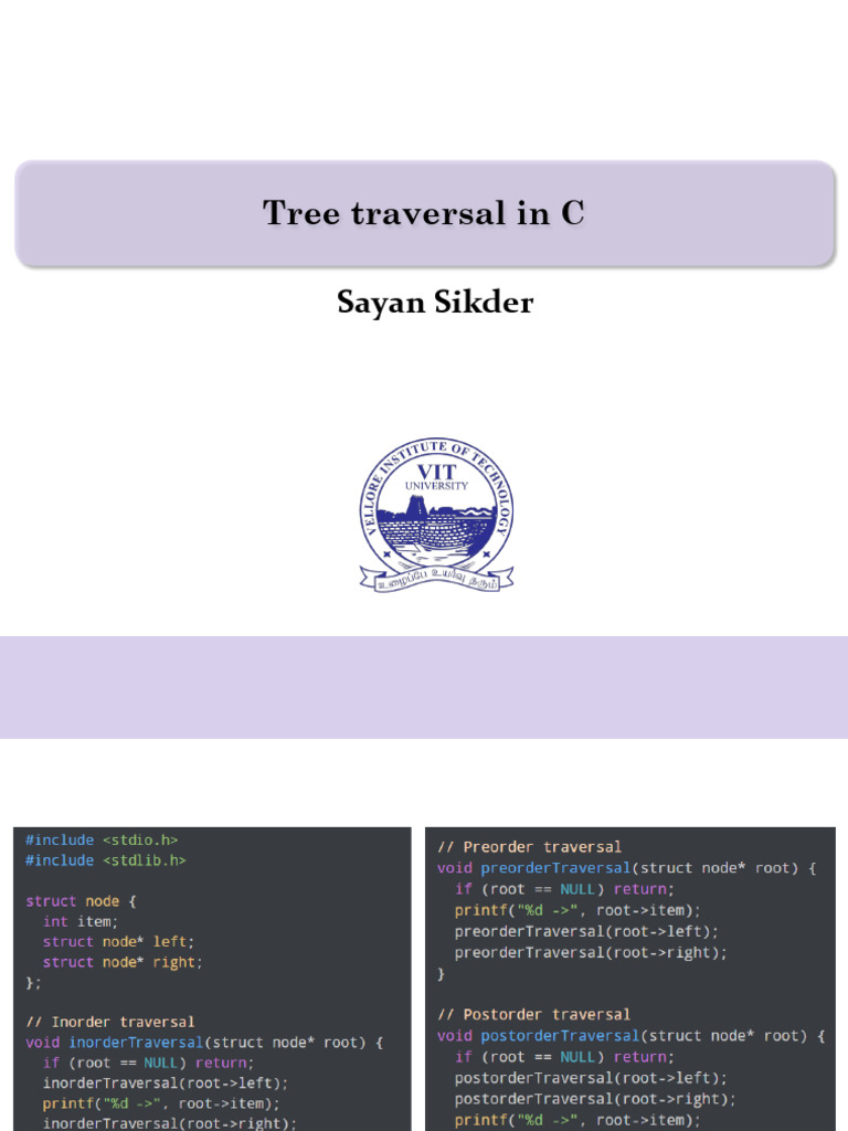 Tree Traversal Implementation | PDF