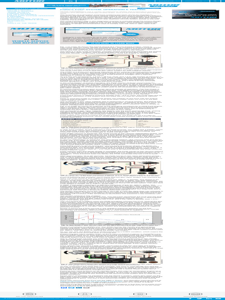 Ford's Evap System: Operation & Testing - MOTOR | PDF