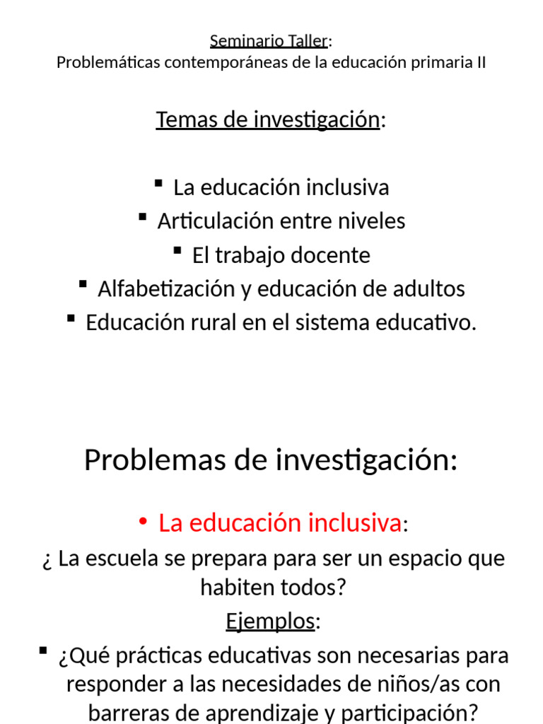 Problematicas Trabajo de Investigación 24 | PDF