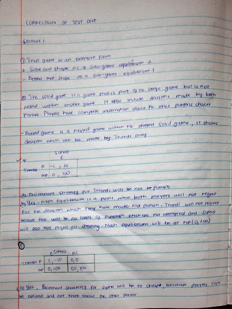 Correction For Test 1 | PDF