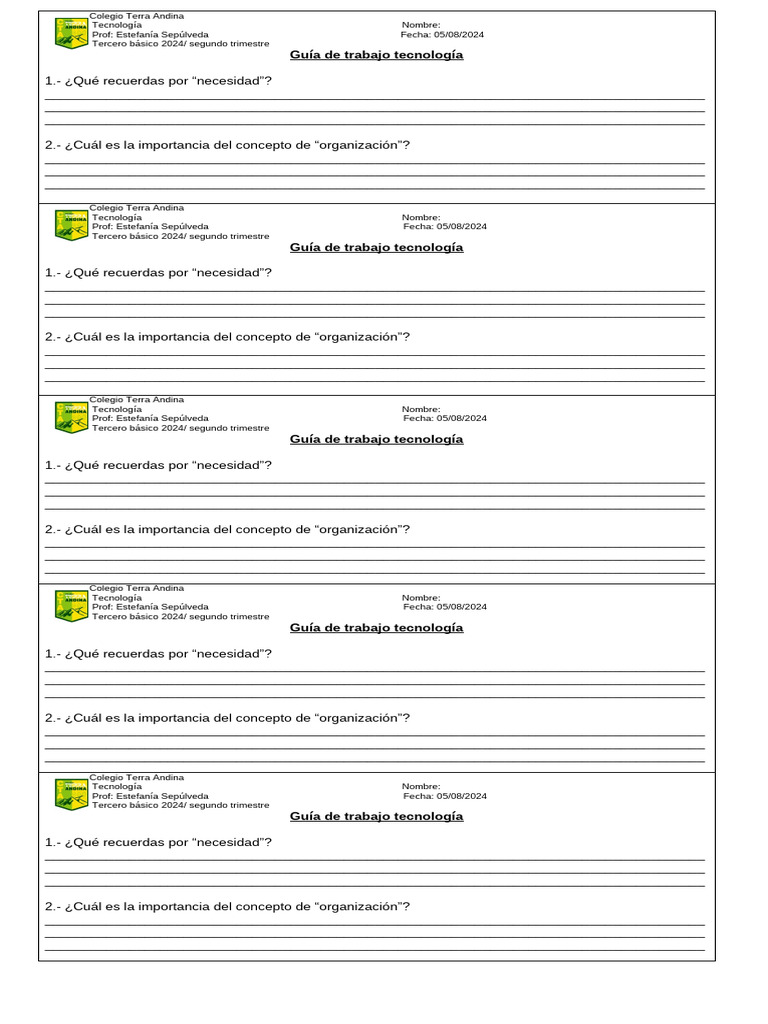 Guia 1 Unidad 3 Tecnología | PDF