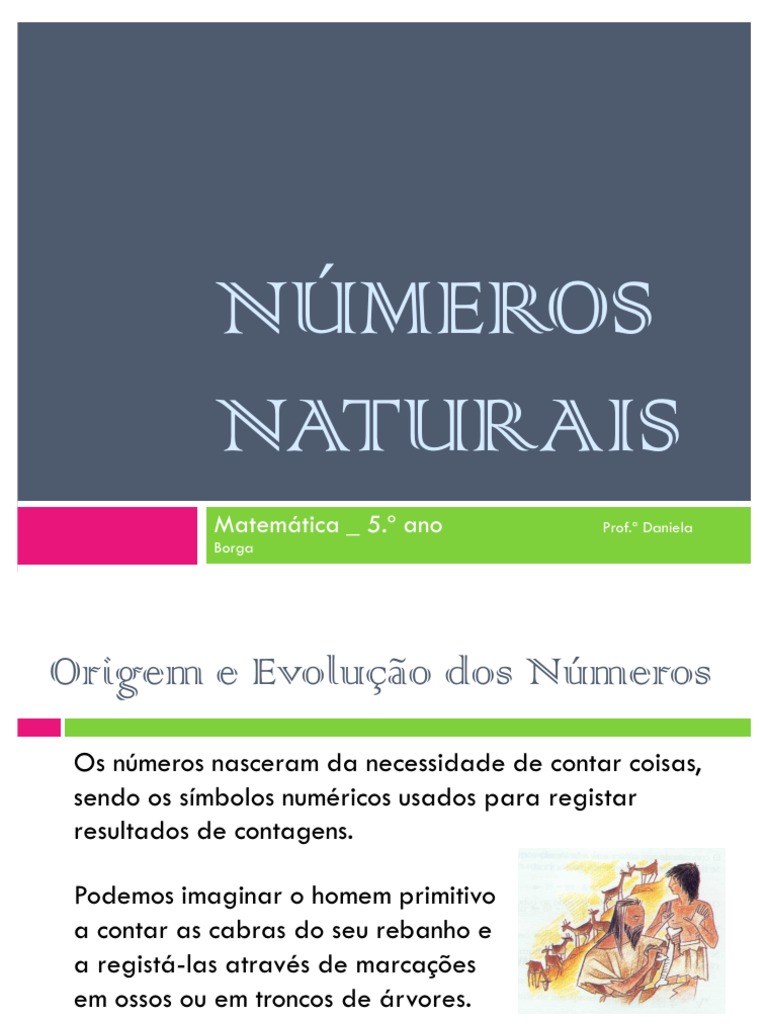 Números Naturais no 5º Ano | PDF | Métodos e Materiais de Ensino