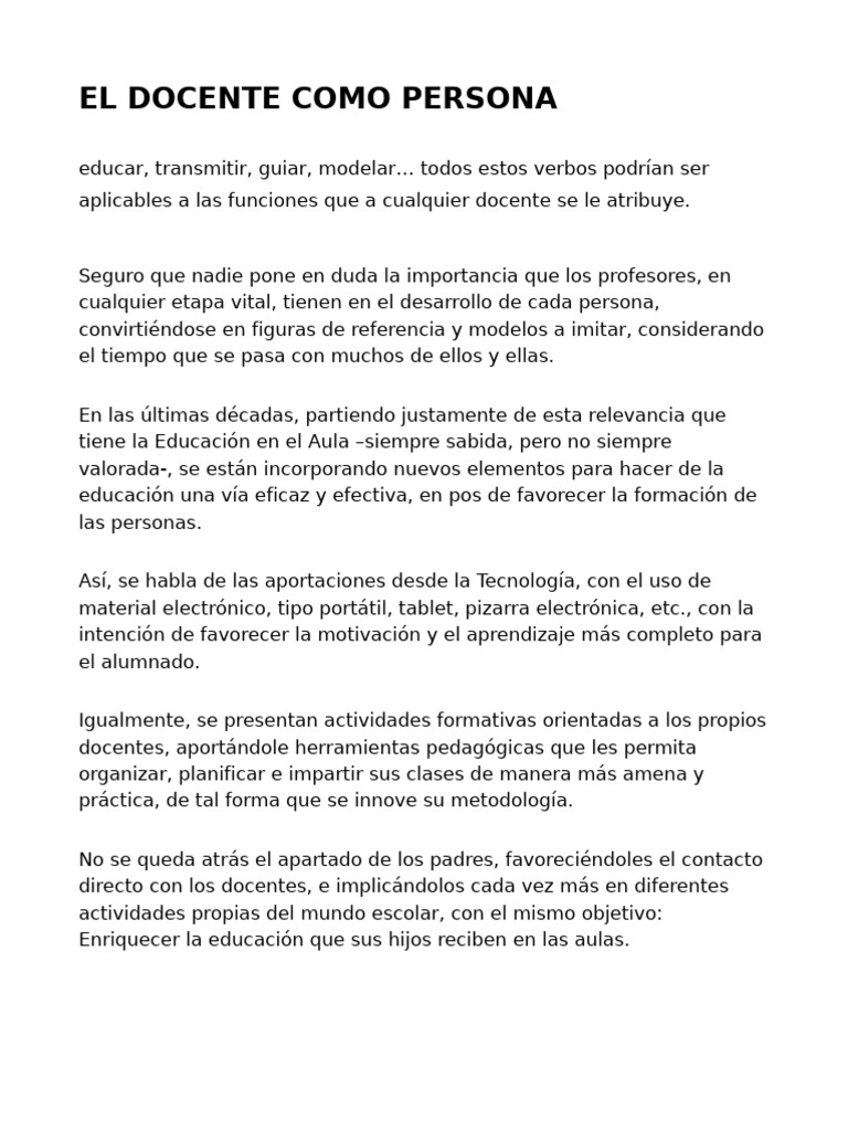 Salud emocional del docente en educación | PDF | Maestros | Enseñando