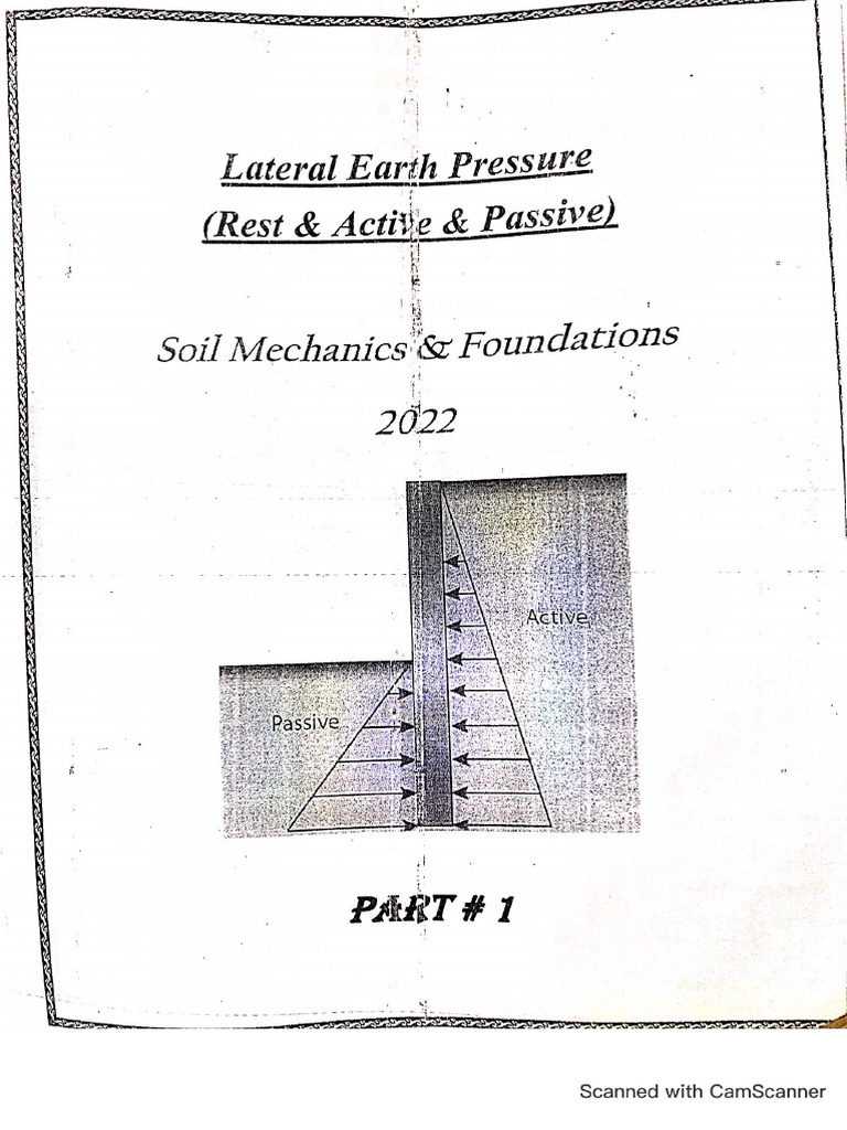 Lateral Earth Pressure-1 | PDF