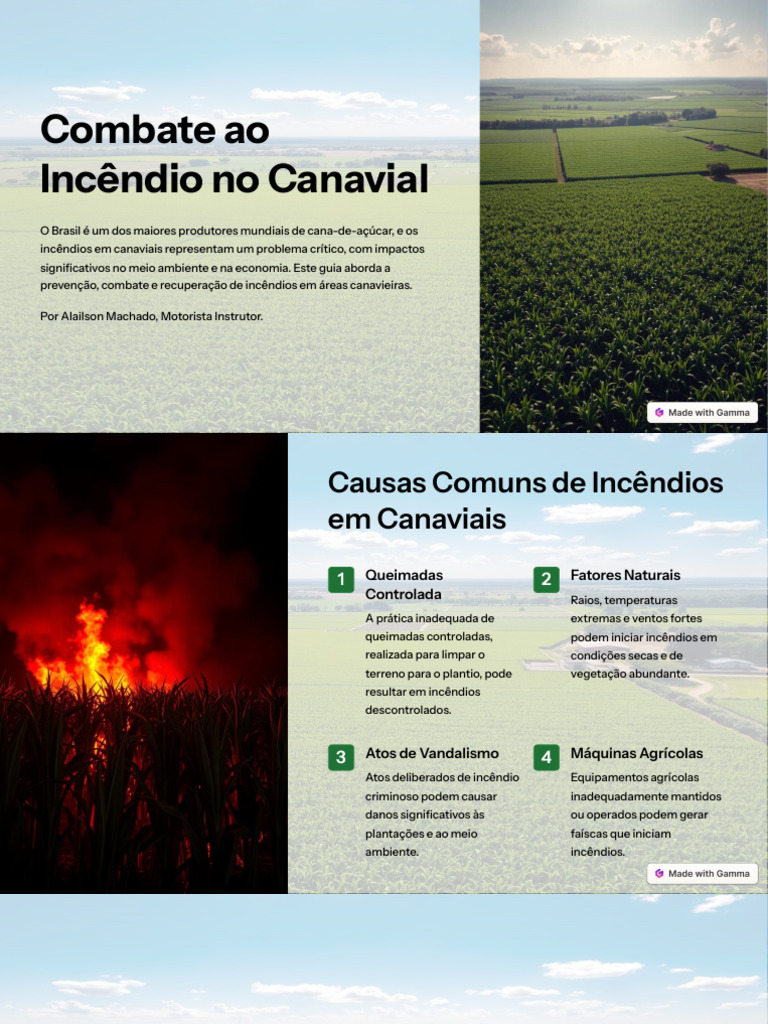 Combate Ao Incendio No Canavial | PDF