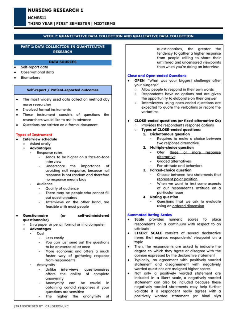 NCMB 311 - Midterms - Complete | PDF