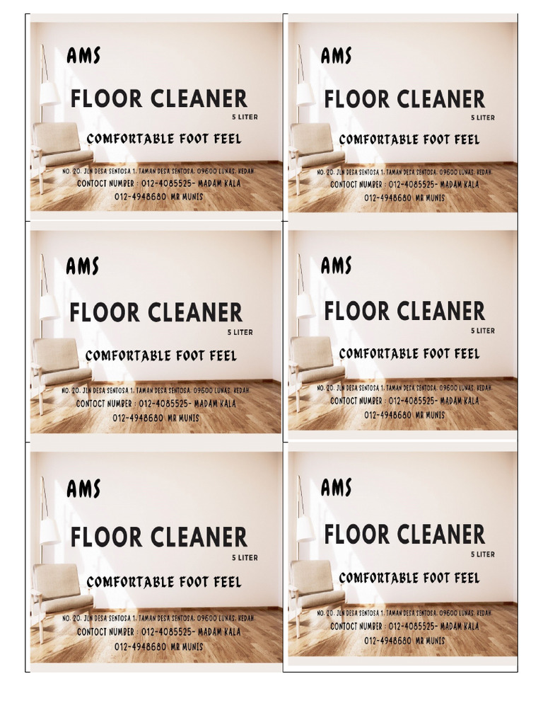 Label Floor Pdf