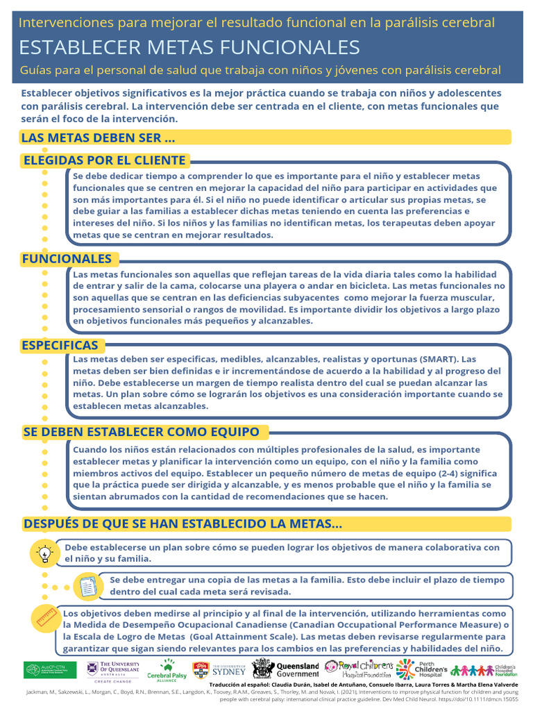 3. Establecer Metas Funcionales SPANISH | PDF