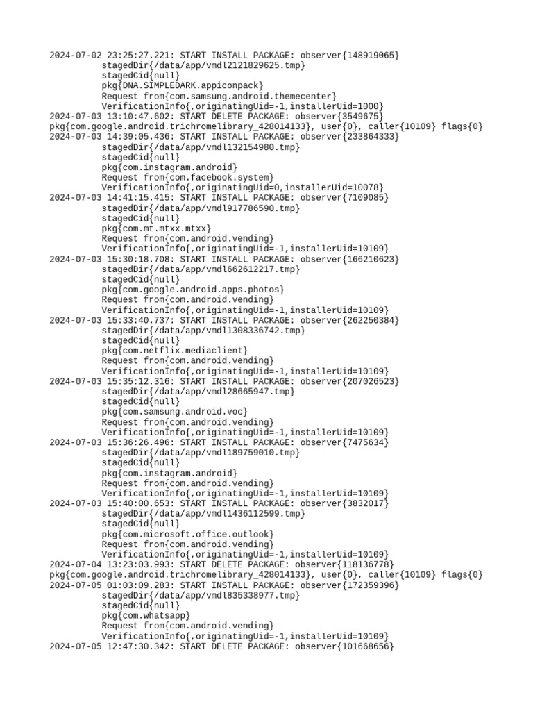 PM Debug Info | PDF
