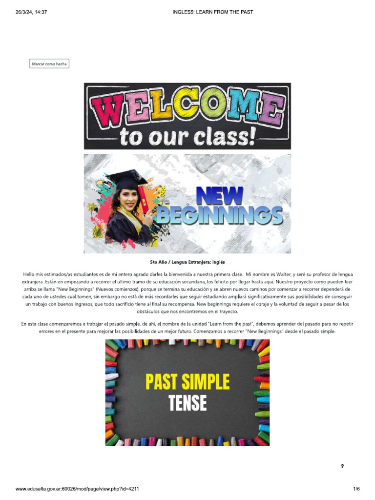 Semana 1 Ingles | PDF