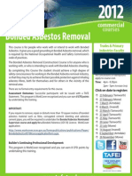 Bonded Asbestos Removal: Courses Commercial