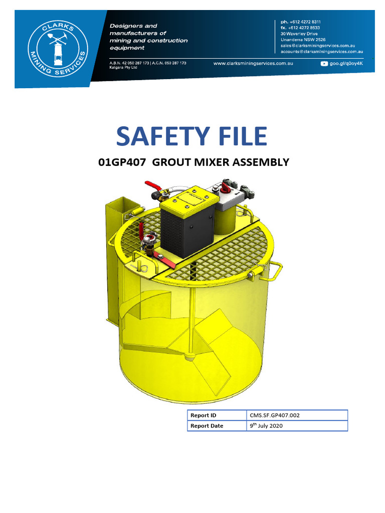 01GP407 Safety File | PDF
