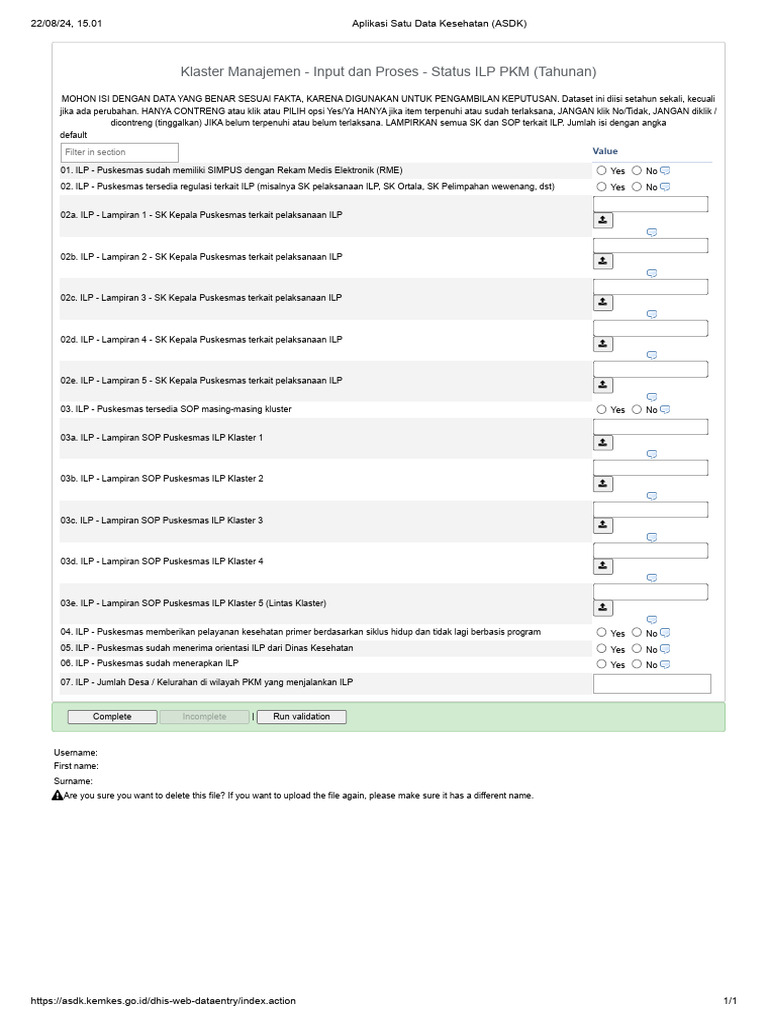 ILP PKM Management Input Process Guide | PDF