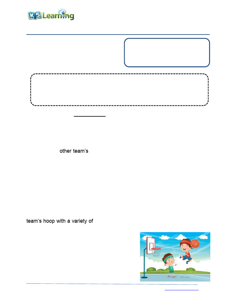 Grade 3 Writing Nouns B | PDF | Indoor Sports | Sports Rules And ...