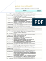 Preguntas concurso Odisea anos 2006-2009