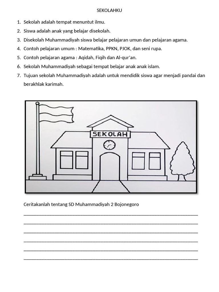 Rangkuman Materi Sekolahku | PDF