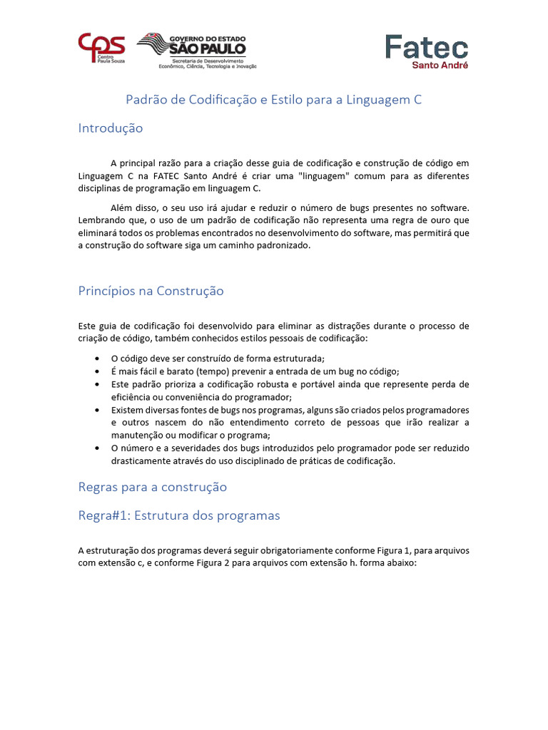 padrao_de_codificacao_estilo_linguagem_C | PDF