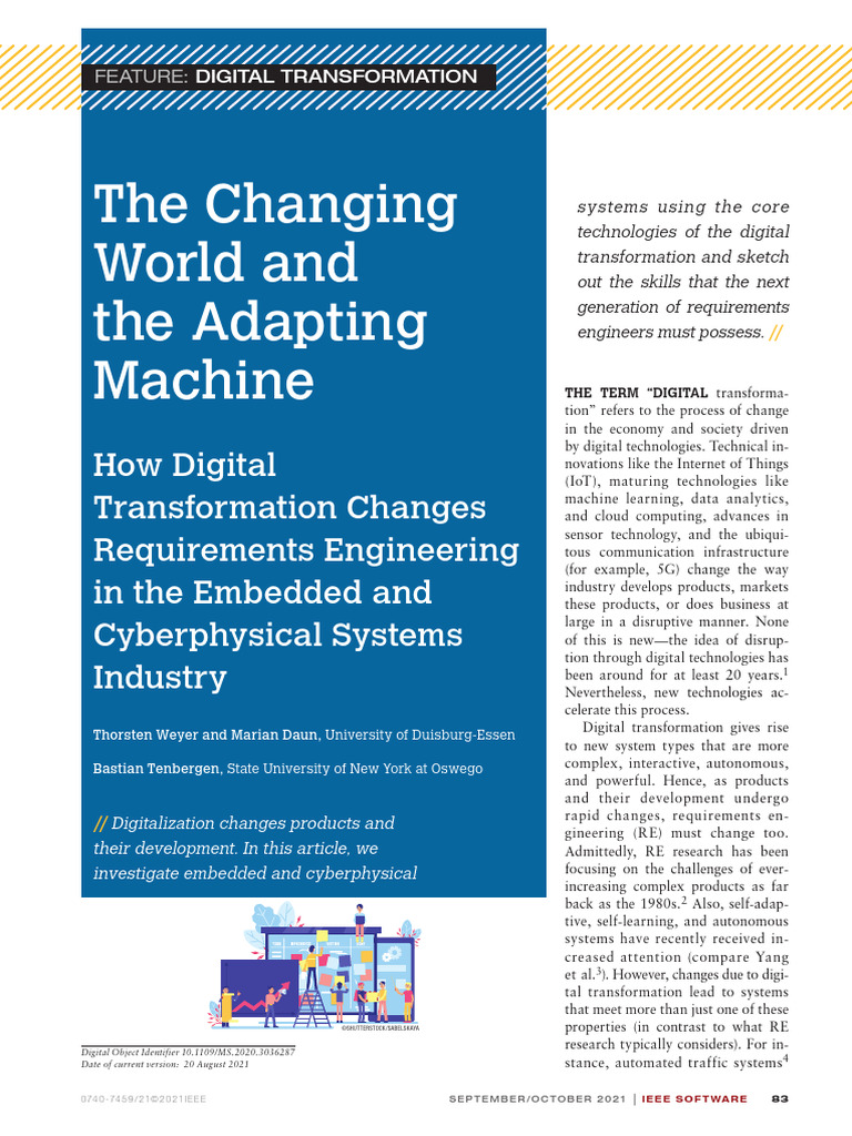 The Changing World and The Adapting Machine | PDF
