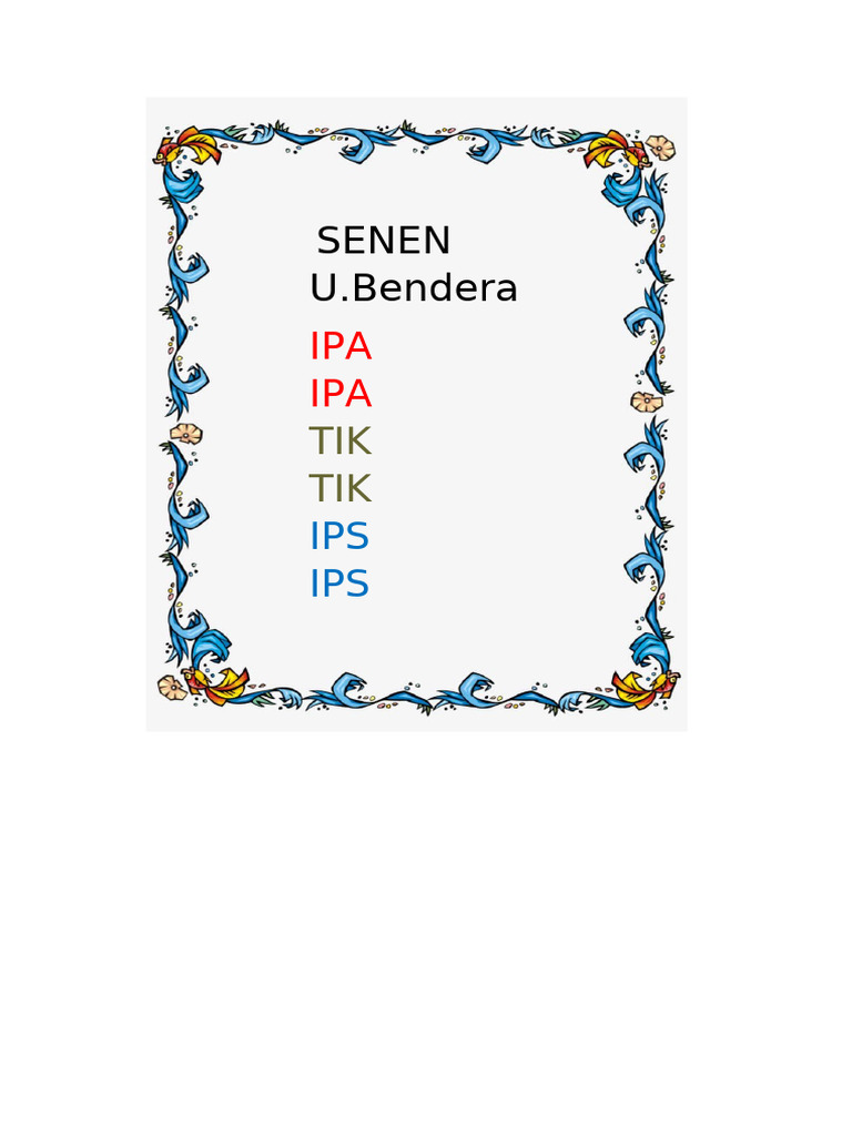 Border Word | PDF