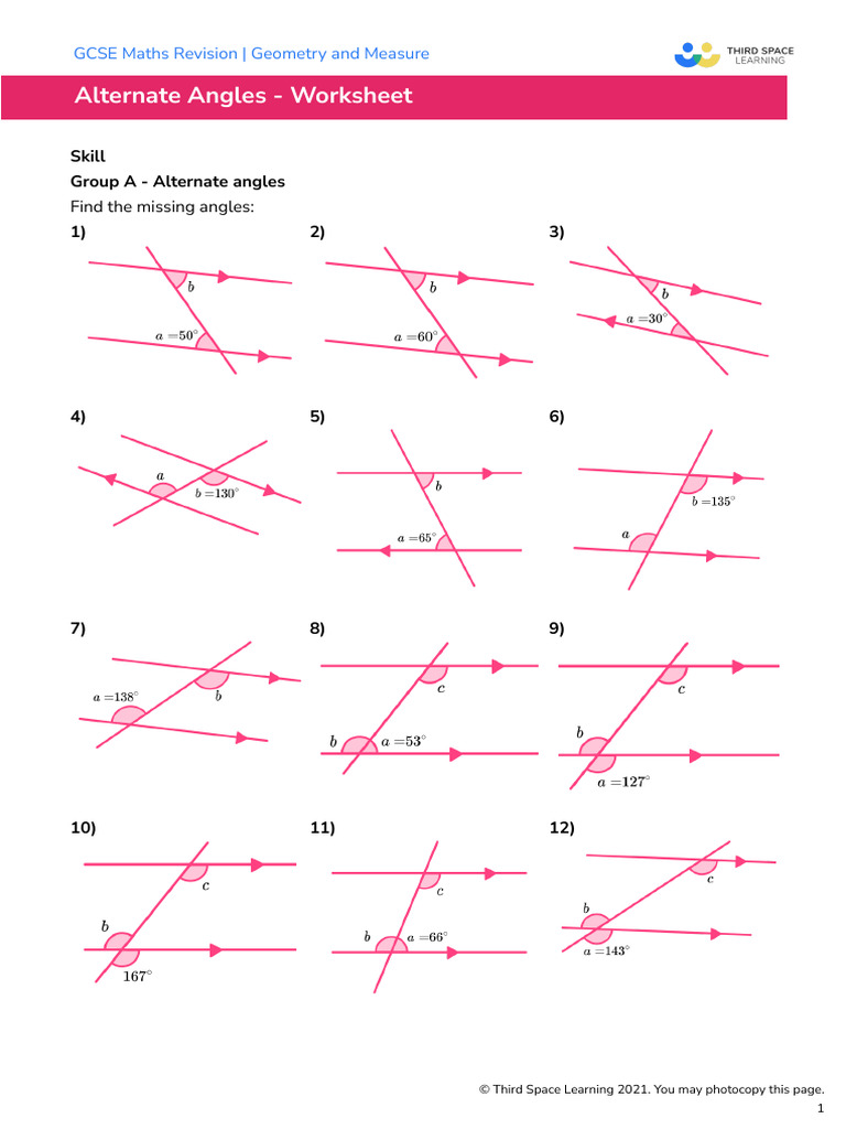 WS Alternate Angles | PDF