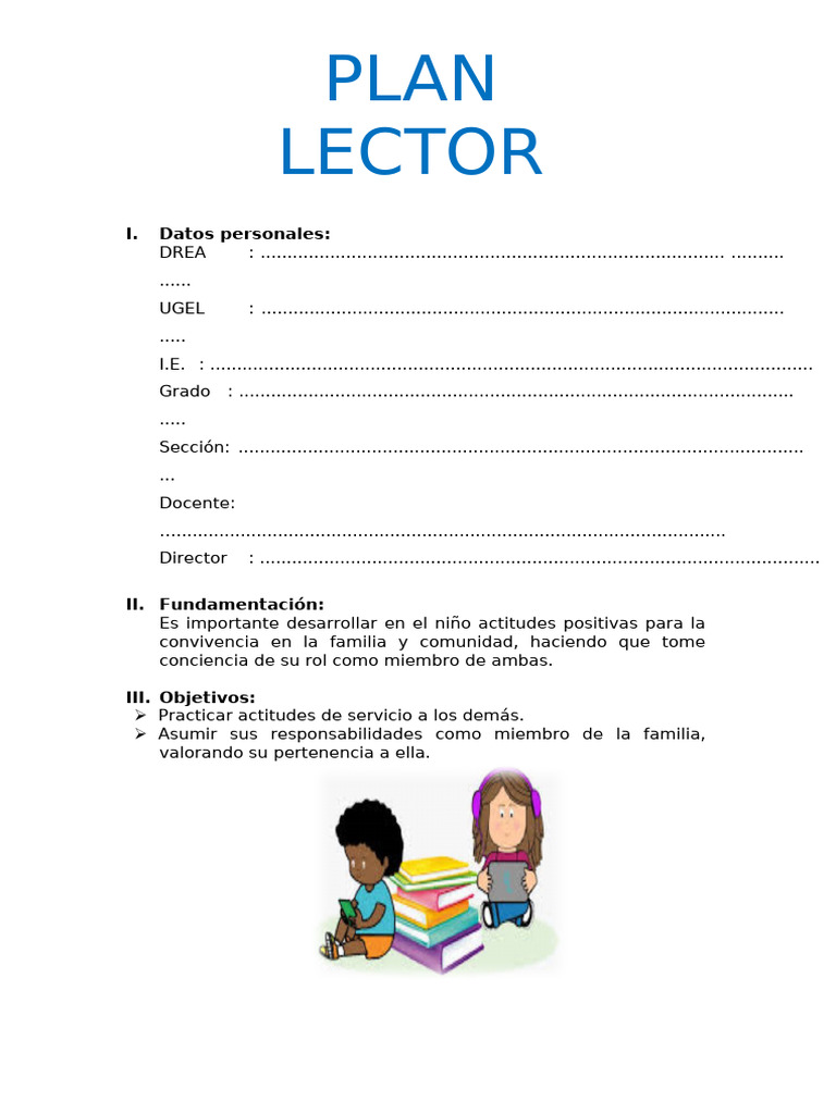 Plan Lector 6° Grado Octubre Ok | PDF | Comprensión lectora