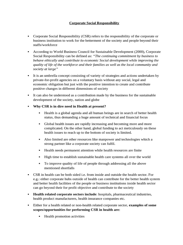 Corporate Social Responsibility Pdf