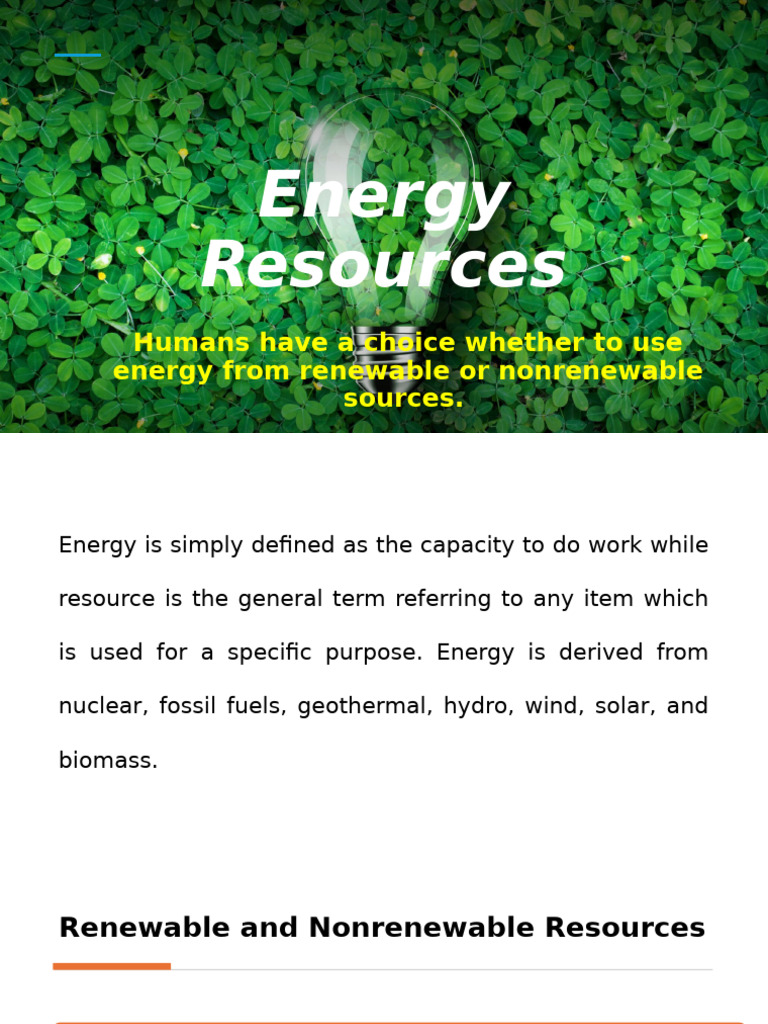 Understanding Energy Resources and Types | PDF | Soil | Water Vapor