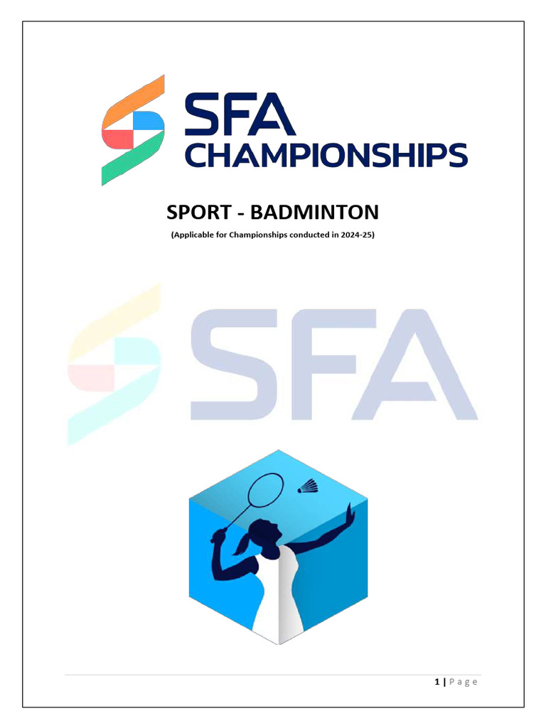 Badminton Pdf