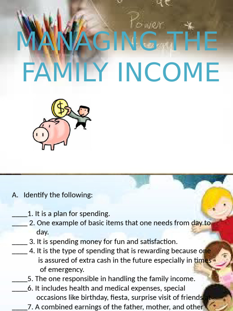 Managing Family Income and Budgeting | PDF | Expense | Budget