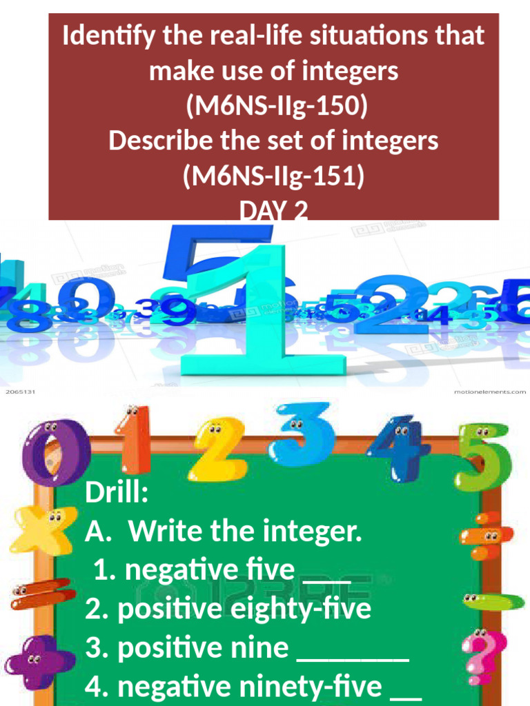 Real-Life Applications of Integers | PDF | Mathematical Notation ...