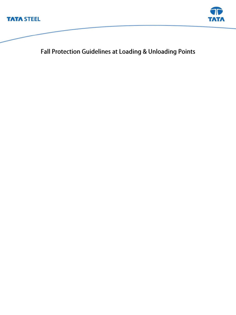 Fall Protection Guideline Related With Loading and Unloading Activities ...