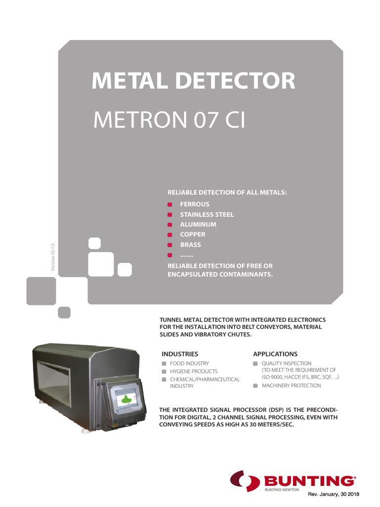 meTRON™ 07 CI - Technical Specifications | PDF