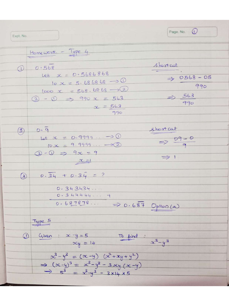 Simplification Class 2 Homework | PDF