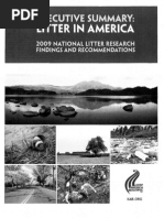 2009 National Litter Study, funded by Keep America Beautiful