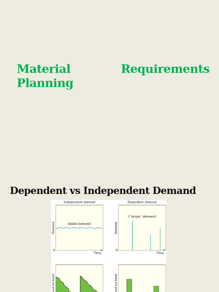 Material Requirements Planning PDF