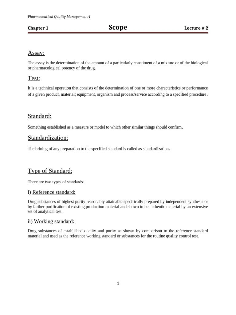 Scope: Assay | PDF