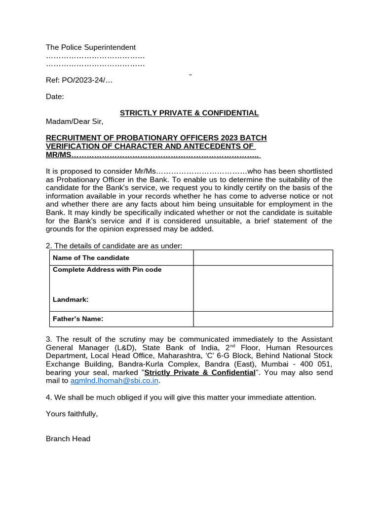 Police Report Format | PDF